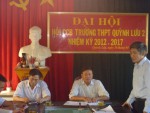 Đại hội Hội Cựu Chiến binh Trường THPT Quỳnh Lưu 2 nhiệm kỳ 2012 -2017