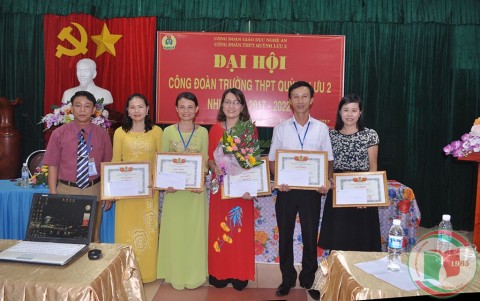Đại Hội Công Đoàn trường THPT Quỳnh Lưu 2 nhiệm kỳ 2017-2022