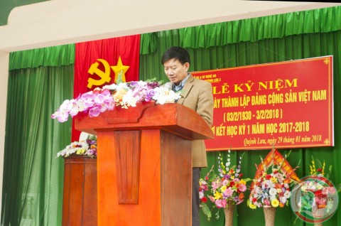 Trường THPT Quỳnh Lưu 2: Tổ chức Lễ kỷ niệm 88 năm ngày thành lập Đảng cộng sản Việt Nam và Sơ kết học kỳ 1 năm học 2017-2018